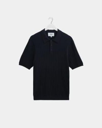 Wax London Naples Polo-shirt Midnight S - Blue