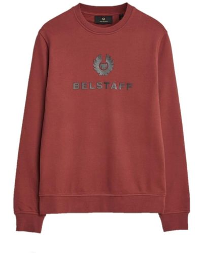 Belstaff Signature Crewneck Sweatshirt Lava Red