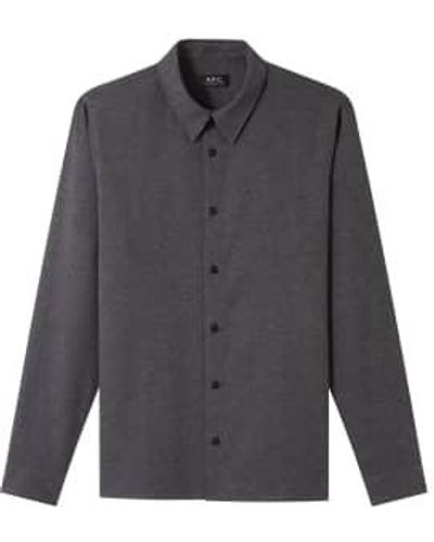 A.P.C. Vincent Shirt Cotton - Gray