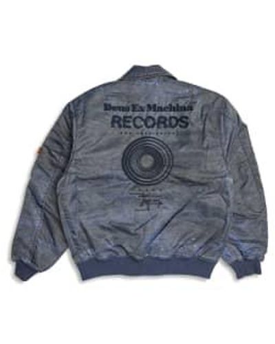 Deus Ex Machina Dreamhouse Flight Jacket Vintage - Blu