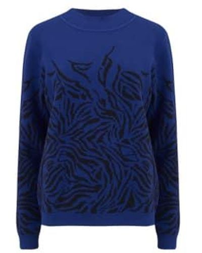 Sugarhill Aida Midnight Waves Sweater - Blu