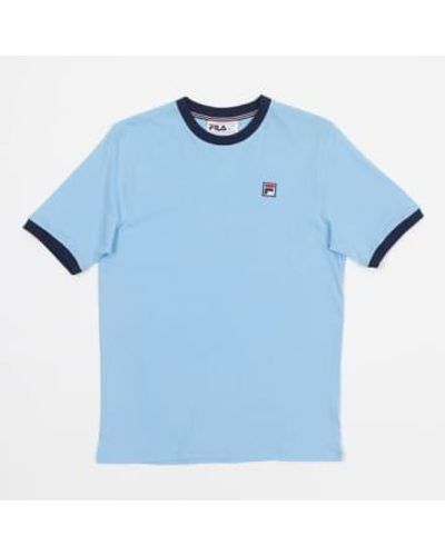 Fila Camiseta con ribetes esenciales en azul claro marconi