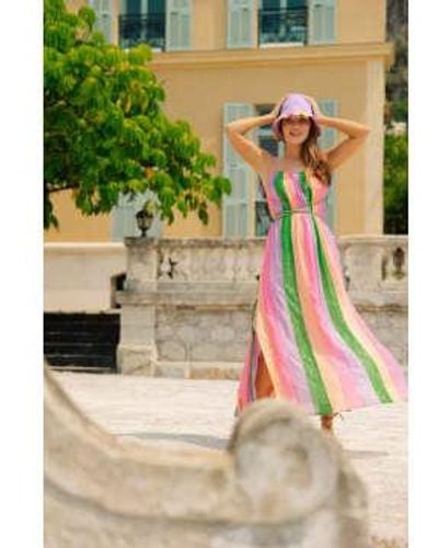Sundress Vanille Mix Marbella Printemps Maxi Dress Xsmall/small - Green