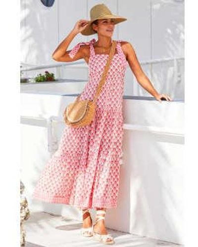 Aspiga Pineapple Coral Tabitha Maxi Dress Xsmall - Pink