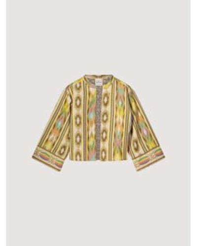 Summum Ikat Patterned Reversible Jacket Multicolour - Metallizzato