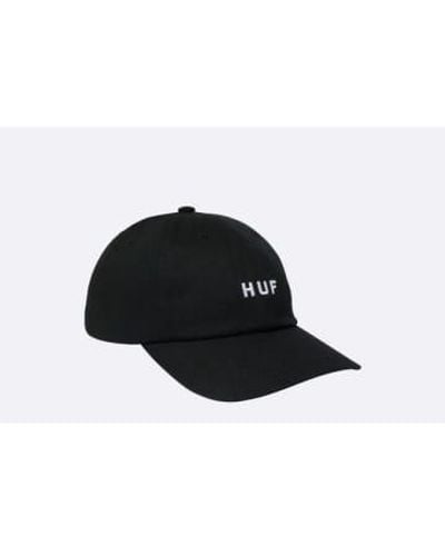 Huf Set og curved visor 6-panel hat - Negro