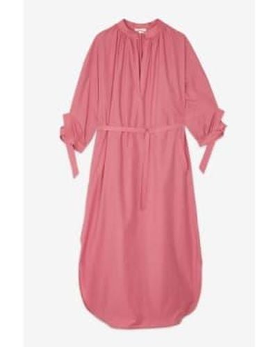 Ottod'Ame Long Poplin Dress Geranio 42 - Pink