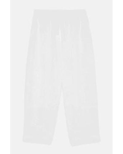 Ottod'Ame Pantalon effilé en lin - Blanc