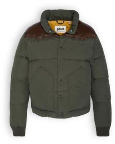 Schott Nyc Blackburn down jacke - Grün