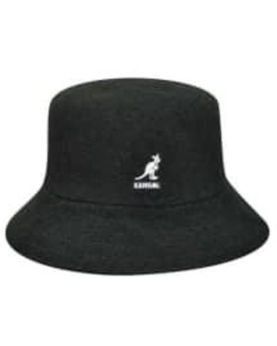 Kangol Bermuda bucket chapeau noir