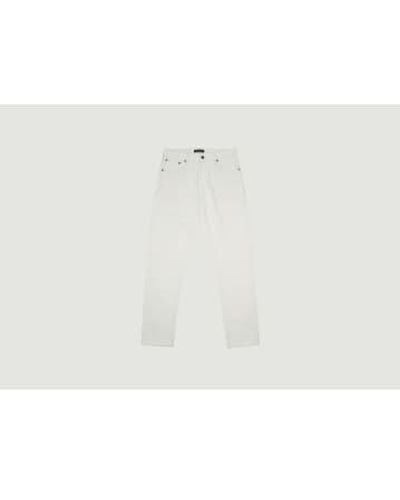 Japan Blue Jeans Círculo 14oz jeans rectos lisas blancas - Blanco
