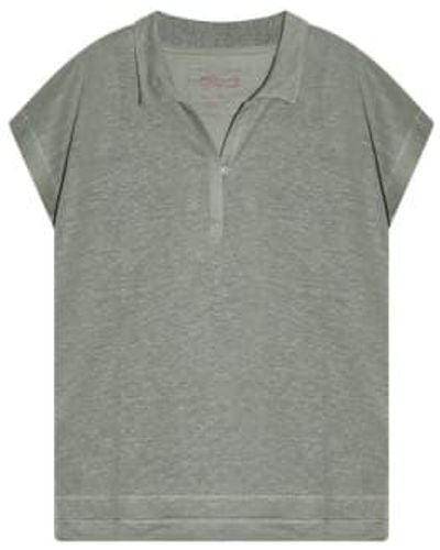 Cashmere Fashion The Shirt Project Leinen Polo Shirt - Gray