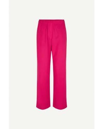 Samsøe & Samsøe Jazzy 12663 Hoys Straight Pants Xs - Pink