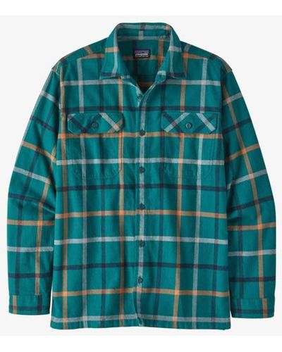 Patagonia Organic Cotton Midweight Fjord Flannel Shirt - Green