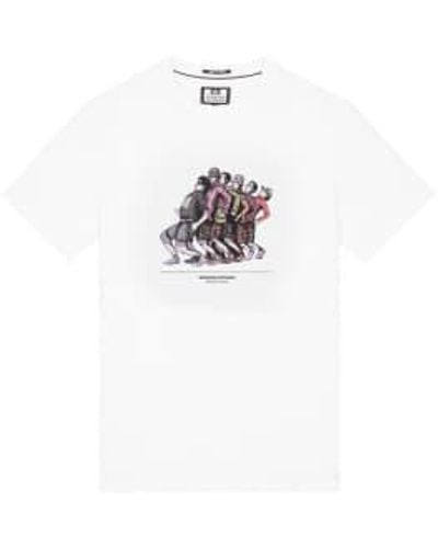 Weekend Offender Madness Graphic T Shirt In - Bianco