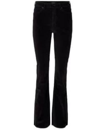 IVY Copenhagen Tara Baby Cord Flare Trousers 28 - Black
