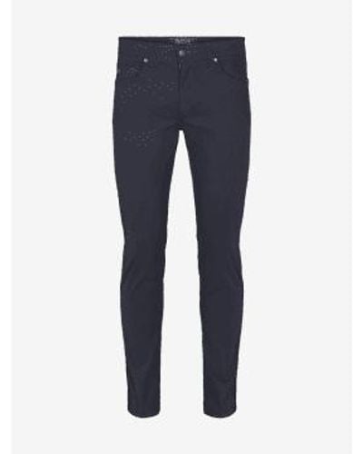 Sand Burton Suede Touch Trousers Size: 36/34, Col: 590 Navy - Blue