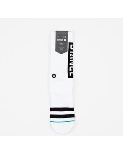 Stance Staple Og Crew Socks In - Bianco
