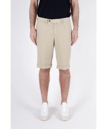Briglia 1949 Beige Cotton Chino Shorts Double Extra Large - Natural