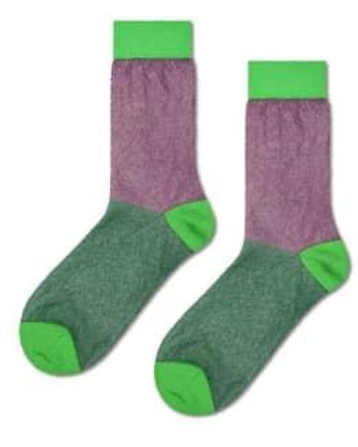 Happy Socks Calcetines pastel morados ligeros - Verde