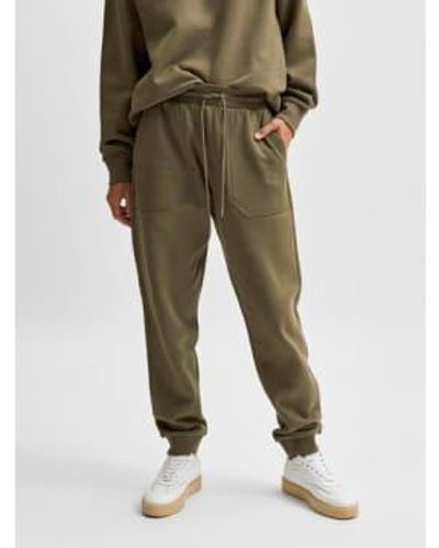 SELECTED Stasie Joggers S - Green