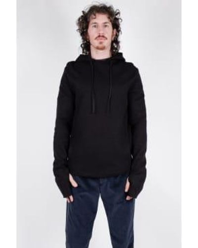 Hannes Roether Boiled Hoodie Black Double Extra Large
