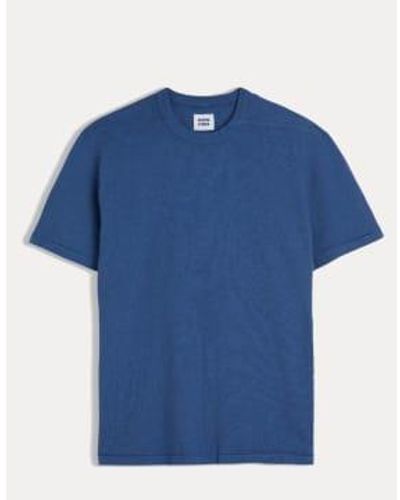 Homecore T Shirt Rodger Bio Coton Bio Insignia - Blu