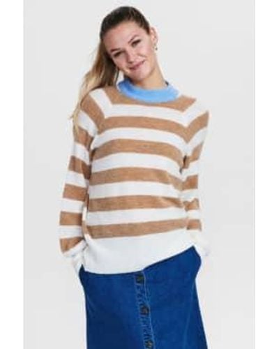 Numph Sweater Nucama Tannin - Bleu