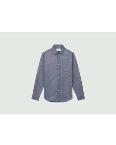 Portuguese Flannel Teca Shirt 4 - Blu