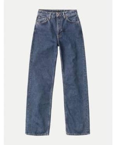 Nudie Jeans Clean Eileen Jeans 90S Stone - Blu
