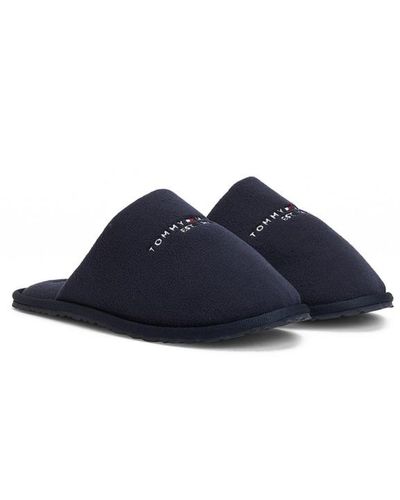 Tommy Hilfiger Embroidery Home Slippers Desert Sky - Blu