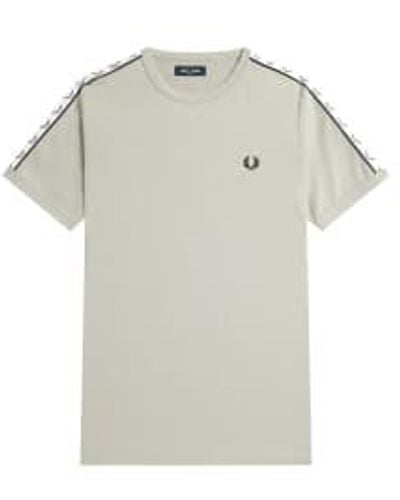 Fred Perry Taped Ringer T-shirt M4620 Limestone M - Gray