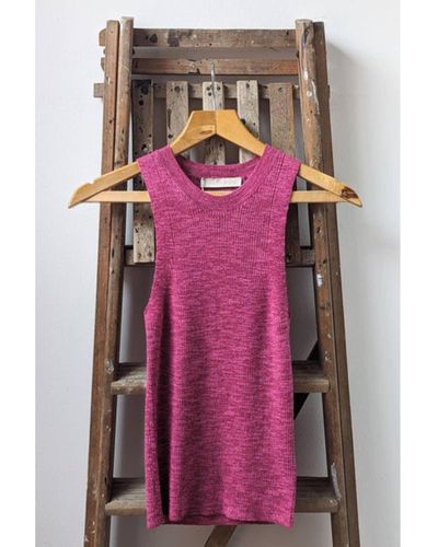 Vanessa Bruno Cranberry Pivoine Tank Top - Pink