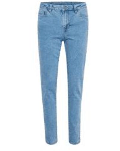 Kaffe Vicky Jeans In Light Washed From - Blu