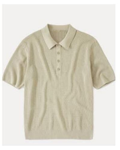 Closed Polo Knitting Lin & Organic Cotton Pale S - Natural