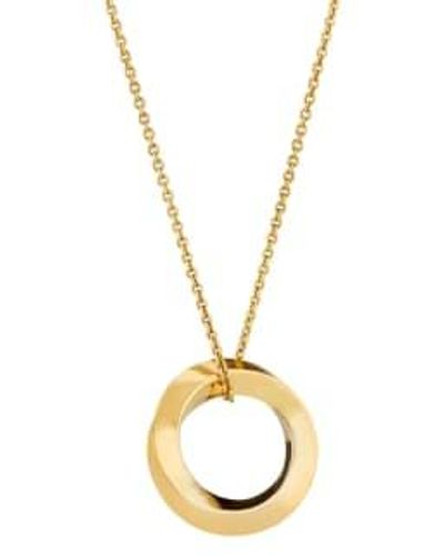 Posh Totty Designs Plated Forever Circle Necklace - Metallizzato