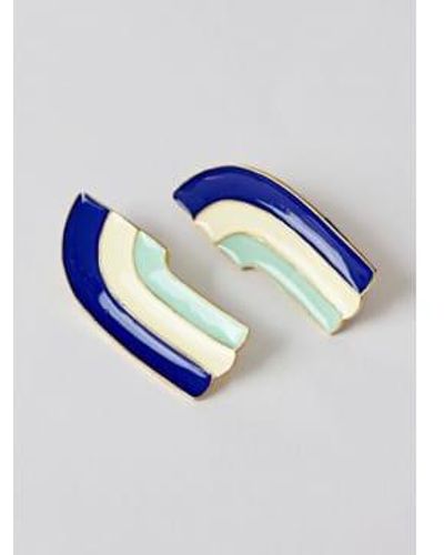 ikkelele Victoria Falls Earrings Onesize - Blue