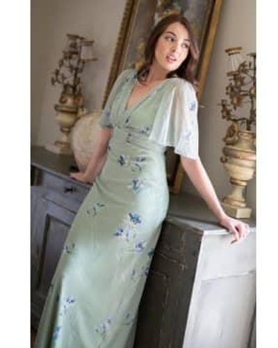 Hope & Ivy Melrose Dress Sage / Uk 10 - Multicolor