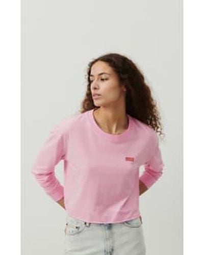 American Vintage Pymaz T Shirt Marshmallow Vintage - Rosa