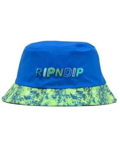 RIPNDIP Prisma Cotton Dyed Bucket Hat Multi - Blue