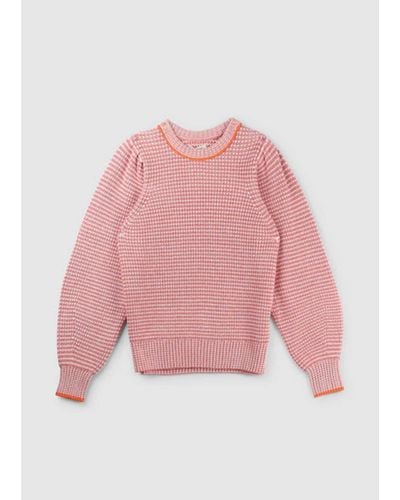 Barbour S Snapdragon Knit Sweater - Pink