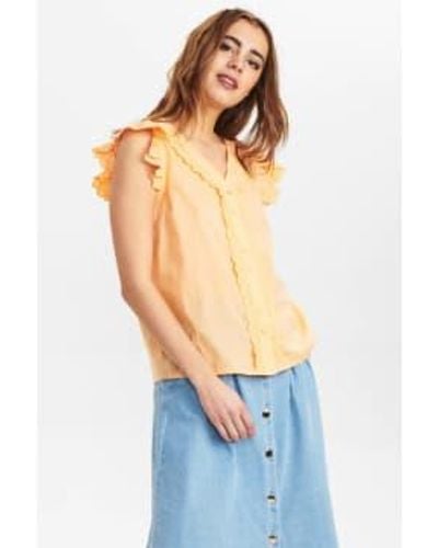 Numph Nucamma Shirt Peach Cobbler - Blu