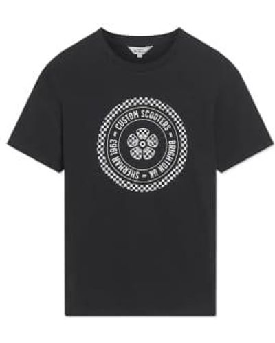 Ben Sherman Custom Scooter Print T-shirt - Black