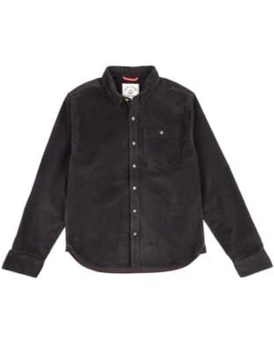 Iron & Resin Drifter Corduroy Shirt Xxl - Black