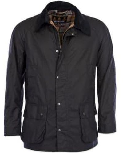 Barbour Ashby Wax Jacket Navy 4 - Nero