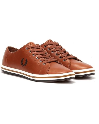 Fred Perry Kingston leather b4333 c55 - Marron