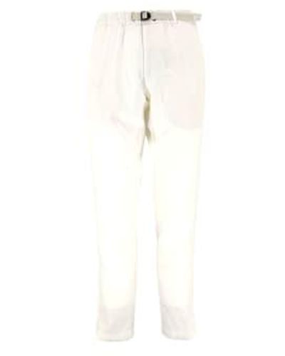 White Sand Pantalones hombres greg lino marfil - Blanco