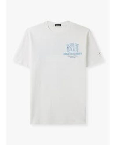 Replay Mens Archive T Shirt In White - Bianco