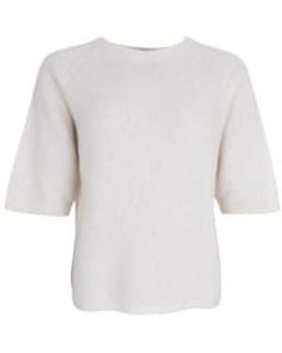 Black Colour Pull-cavalier en tricot - Blanc