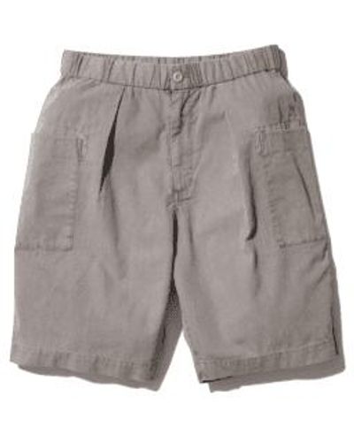Snow Peak Dyed Recycled Cotton Shorts Grey Small